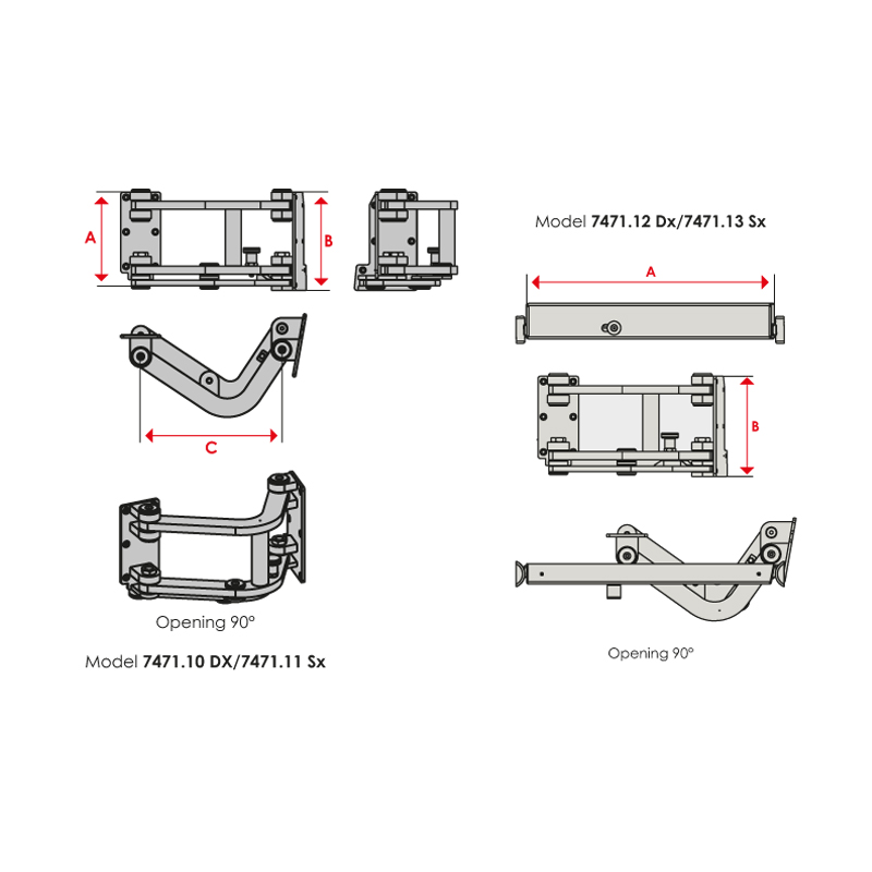 Pantograph opening systems 7470/71